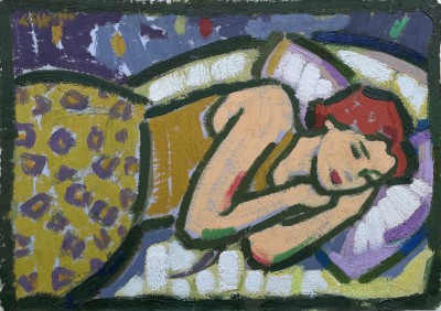 JOAN GILLESPIE - study for model in gold